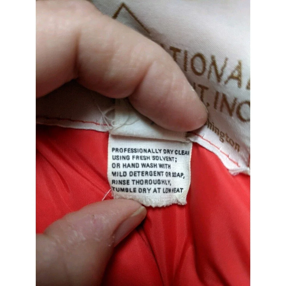 Vintage REI Red Puffer Jacket Goose Down Ski Party 70s Size L